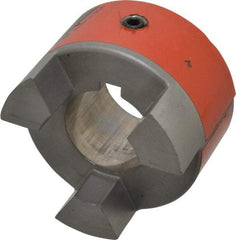 Lovejoy - 1-5/8" Max Bore Diam, 3/8" x 3/16" Keyway Width x Depth, Flexible Coupling Hub - 3.31" OD, 4-1/4" OAL, Sintered Iron, Order 2 Hubs & 1 Spider for Complete Coupling - Industrial Tool & Supply