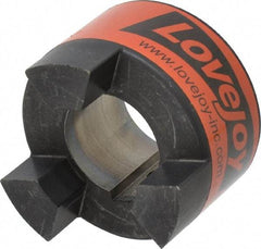 Lovejoy - 42mm Max Bore, 12mm x 3.3mm Keyway Width x Depth, Flexible Coupling Hub - 3.31" OD, 4-1/4" OAL, Sintered Iron, Order 2 Hubs & 1 Spider for Complete Coupling - Industrial Tool & Supply