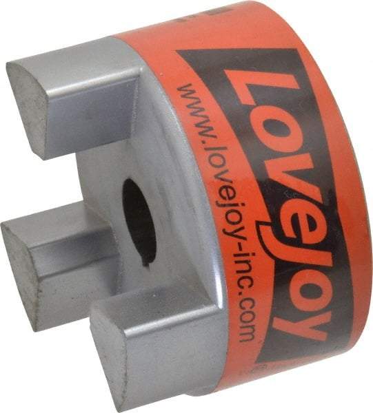 Lovejoy - 7/8" Max Bore Diam, Flexible Hub Coupling - 3-3/4" OD, 4-1/2" OAL, Sintered Iron - Industrial Tool & Supply