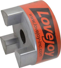 Lovejoy - 7/8" Max Bore Diam, Flexible Hub Coupling - 3-3/4" OD, 4-1/2" OAL, Sintered Iron - Industrial Tool & Supply