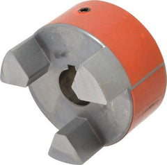 Lovejoy - 1-1/8" Max Bore Diam, Flexible Hub Coupling - 3-3/4" OD, 4-1/2" OAL, Sintered Iron - Industrial Tool & Supply