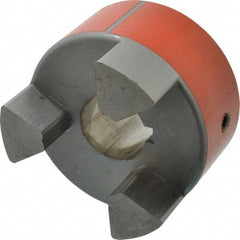 Lovejoy - 1-3/8" Max Bore Diam, Flexible Hub Coupling - 3-3/4" OD, 4-1/2" OAL, Sintered Iron - Industrial Tool & Supply