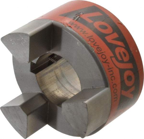 Lovejoy - 1-3/4" Max Bore Diam, Flexible Hub Coupling - 3-3/4" OD, 4-1/2" OAL, Sintered Iron - Industrial Tool & Supply
