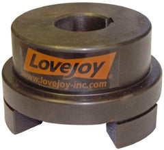 Lovejoy - 1-5/8" Max Bore Diam, Flexible Hub Coupling - 4-1/2" OD, 4.88" OAL, Sintered Iron - Industrial Tool & Supply