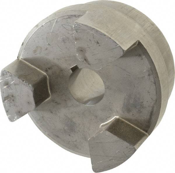 Lovejoy - 1-1/8" Max Bore Diam, Flexible Hub Coupling - 4-1/2" OD, 4.88" OAL, Sintered Iron - Industrial Tool & Supply