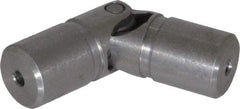Lovejoy - 11/16" Bore Depth, 540 In/Lbs. Torque, D-Type Single Universal Joint - 5/16" Inside x 5/8" Outside Diam, 2-1/4" OAL - Industrial Tool & Supply