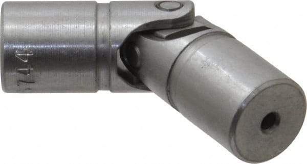 Lovejoy - 7/8" Bore Depth, 768 In/Lbs. Torque, D-Type Single Universal Joint - 3/4" Outside Diam, 2-11/16" OAL - Industrial Tool & Supply