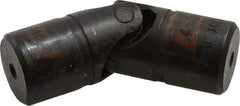 Lovejoy - 1" Bore Depth, 2,880 In/Lbs. Torque, D-Type Single Universal Joint - 9/16" Inside x 1-1/8" Outside Diam, 3-1/2" OAL - Industrial Tool & Supply