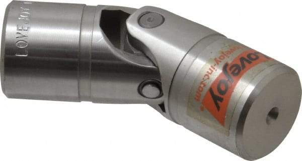 Lovejoy - 1-1/16" Bore Depth, 5,220 In/Lbs. Torque, D-Type Single Universal Joint - 5/8" Inside x 1-1/4" Outside Diam, 3-3/4" OAL - Industrial Tool & Supply