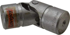 Lovejoy - 1-1/2" Bore Depth, 15,600 In/Lbs. Torque, D-Type Single Universal Joint - 1" Inside x 2" Outside Diam, 5-7/16" OAL - Industrial Tool & Supply