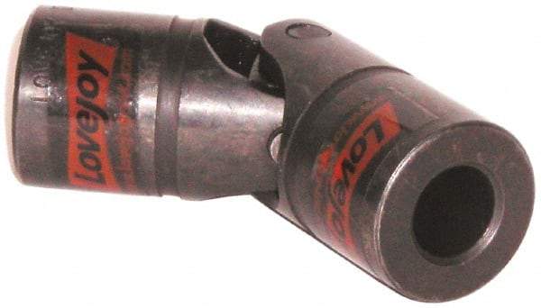Lovejoy - 2" Bore Depth, 33,120 In/Lbs. Torque, D-Type Single Universal Joint - 1-1/4" Inside x 2-1/2" Outside Diam, 7" OAL - Industrial Tool & Supply
