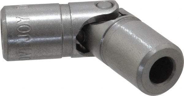 Lovejoy - 11/16" Bore Depth, 540 In/Lbs. Torque, D-Type Single Universal Joint - 5/16" Inside x 5/8" Outside Diam, 2-1/4" OAL - Industrial Tool & Supply