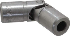Lovejoy - 11/16" Bore Depth, 540 In/Lbs. Torque, D-Type Single Universal Joint - 5/16" Inside x 5/8" Outside Diam, 2-1/4" OAL - Industrial Tool & Supply