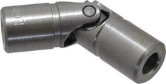 Lovejoy - 7/8" Bore Depth, 768 In/Lbs. Torque, D-Type Single Universal Joint - 3/8" Inside x 3/4" Outside Diam, 2-11/16" OAL - Industrial Tool & Supply