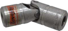 Lovejoy - 1" Bore Depth, 2,880 In/Lbs. Torque, D-Type Single Universal Joint - 9/16" Inside x 1-1/8" Outside Diam, 3-1/2" OAL - Industrial Tool & Supply