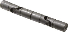 Lovejoy - 5/8" Bore Depth, 378 In/Lbs. Torque, DD-Type Double Universal Joint - 1/4" Inside x 1/2" Outside Diam, 4" OAL - Industrial Tool & Supply