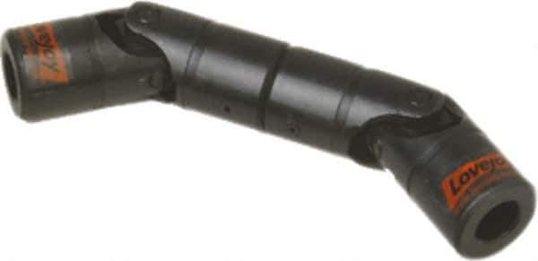 Lovejoy - 11/16" Bore Depth, 540 In/Lbs. Torque, DD-Type Double Universal Joint - 5/16" Inside x 5/8" Outside Diam, 4-1/2" OAL - Industrial Tool & Supply