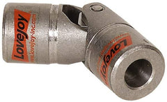 Lovejoy - 1-3/16" Bore Depth, 5,280 In/Lbs. Torque, D-Type Single Universal Joint - 3/4" Inside x 1-1/2" Outside Diam, 4-1/4" OAL - Industrial Tool & Supply