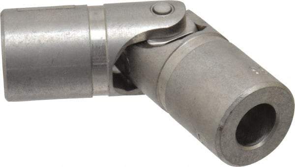 Lovejoy - 1" Bore Depth, 1,040 In/Lbs. Torque, D-Type Single Universal Joint - 1/2" Inside x 1" Outside Diam, 3-3/8" OAL - Industrial Tool & Supply