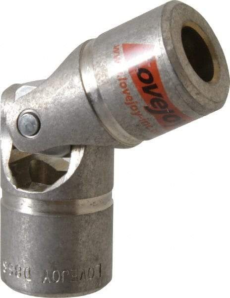 Lovejoy - 1-1/16" Bore Depth, 3,480 In/Lbs. Torque, D-Type Single Universal Joint - 5/8" Inside x 1-1/4" Outside Diam, 3-3/4" OAL - Industrial Tool & Supply