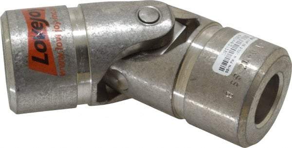 Lovejoy - 1-1/2" Bore Depth, 10,400 In/Lbs. Torque, D-Type Single Universal Joint - 1" Inside x 2" Outside Diam, 5-7/16" OAL - Industrial Tool & Supply