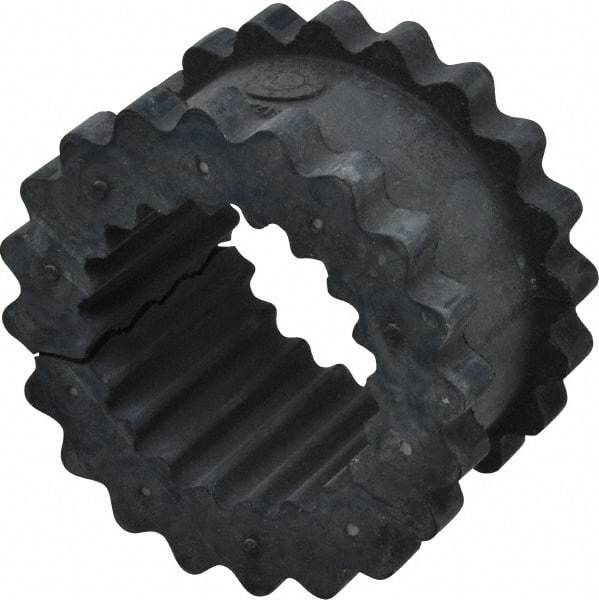Lovejoy - 5 One Piece Split Flexible Coupling Sleeve Insert - 2.94" OD, 1.56" OAL, EPDM - Industrial Tool & Supply