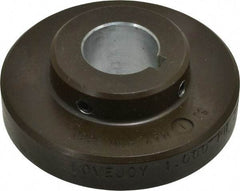 Lovejoy - 1" Max Bore Diam, 1/4" x 1/8" Keyway Width x Depth, Flexible Coupling Hub - 3-1/4" OD, 2.88" OAL, Cast Iron - Industrial Tool & Supply