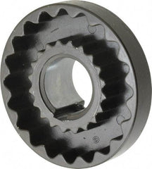 Lovejoy - 1-1/8" Max Bore Diam, 1/4" x 1/8" Keyway Width x Depth, Flexible Coupling Hub - 3-1/4" OD, 2.88" OAL, Cast Iron - Industrial Tool & Supply