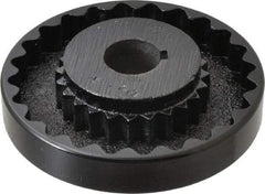 Lovejoy - 1" Max Bore Diam, 1/4" x 1/8" Keyway Width x Depth, Flexible Coupling Hub - 4-5/8" OD, 3.94" OAL, Cast Iron - Industrial Tool & Supply