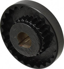 Lovejoy - 1-1/8" Max Bore Diam, 1/4" x 1/8" Keyway Width x Depth, Flexible Coupling Hub - 4-5/8" OD, 3.94" OAL, Cast Iron - Industrial Tool & Supply