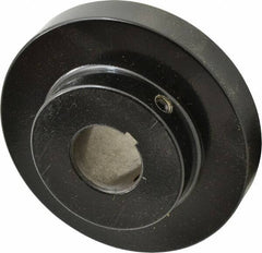 Lovejoy - 1-1/4" Max Bore Diam, 1/4" x 1/8" Keyway Width x Depth, Flexible Coupling Hub - 4-5/8" OD, 3.94" OAL, Cast Iron - Industrial Tool & Supply