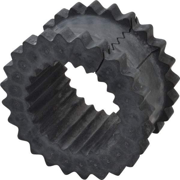 Lovejoy - 9 One Piece Split Flexible Coupling Sleeve Insert - 6" OD, 3" OAL, EPDM - Industrial Tool & Supply