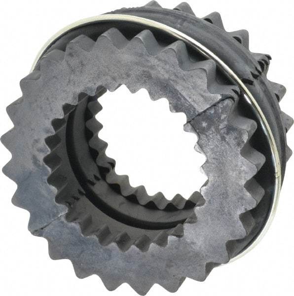 Lovejoy - 9 Two Piece Flexible Coupling Sleeve Insert - 6" OD, 3" OAL, EPDM - Industrial Tool & Supply