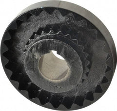 Lovejoy - 1-5/8" Max Bore Diam, 3/8" x 3/16" Keyway Width x Depth, Flexible Coupling Hub - 6.35" OD, 5.06" OAL, Cast Iron - Industrial Tool & Supply