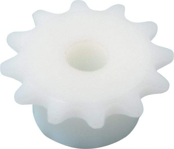 Poly Hi Solidur - 12 Teeth, 1/4" Chain Pitch, Chain Size 25, Roller Chain Sprockets - Industrial Tool & Supply