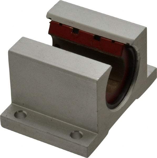 Pacific Bearing - 5/8" ID, 2-1/2" OAW x 1.938" OAL x 1-5/8" OAH Open Single Pillow Block - 1-15/16 Inch Overall Length x 1-5/8 Inch Overall Height x 2-1/2 Inch Width, - Industrial Tool & Supply