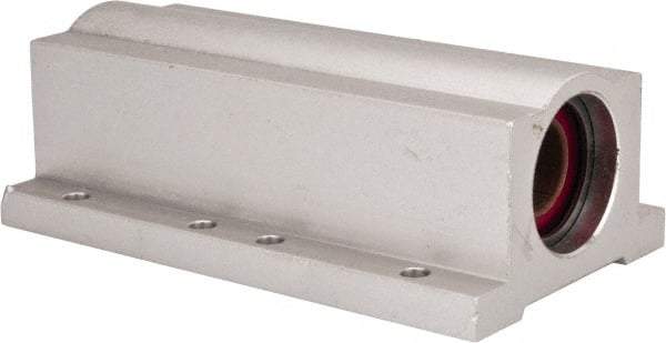 Pacific Bearing - 1/2" ID, 3-1/2" OAL x 1-1/4" OAH Closed Twin Pillow Block - 3-1/2 Inch Overall Length x 1-1/4 Inch Overall Height x 2 Inch Width, - Industrial Tool & Supply