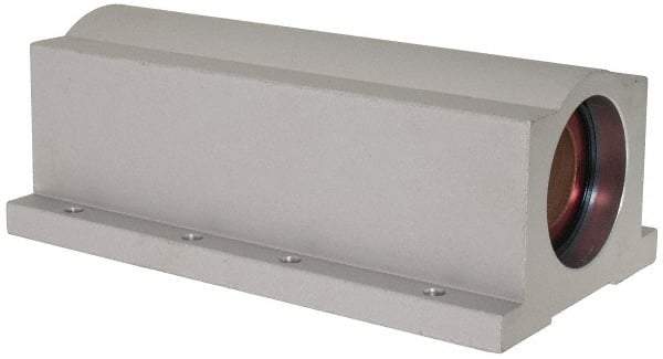 Pacific Bearing - 1-1/4" ID, 7-1/2" OAL x 2.813" OAH Closed Twin Pillow Block - 7-1/2 Inch Overall Length x 2-13/16 Inch Overall Height x 4 Inch Width, - Industrial Tool & Supply