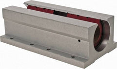 Pacific Bearing - 1-1/4" ID, 7-1/2" OAL x 2.813" OAH Open Twin Pillow Block - 7-1/2 Inch Overall Length x 2-13/16 Inch Overall Height x 4 Inch Width, - Industrial Tool & Supply