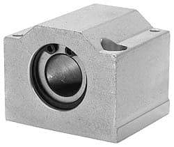 Pacific Bearing - 1/4" ID, 1-5/8" OAW x 1.188" OAL x 0.813" OAH Closed Single Pillow Block - 1-3/16 Inch Overall Length x 13/16 Inch Overall Height x 1-5/8 Inch Width, - Industrial Tool & Supply