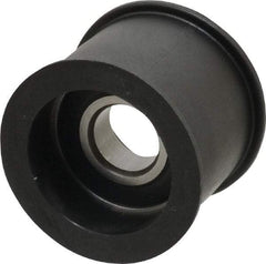 Fenner Drives - 17 Inside x 2.07" Outside Diam, 1.37" Wide Pulley Slot, Glass Reinforced Nylon Idler Pulley - For Use with Flat Belts, 1-1/8" Wide - Industrial Tool & Supply