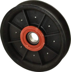 Fenner Drives - 17 Inside x 4.82" Outside Diam, 0.73" Wide Pulley Slot, Glass Reinforced Nylon Idler Pulley - 11/16" Belt Size Diam, For Use with Round Belts - Industrial Tool & Supply