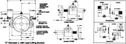 Duff-Norton - 1 Ton Capacity, 24" Lift Height, Inverted Mechanical Screw Actuator - Clevis End - Industrial Tool & Supply