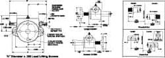 Duff-Norton - 1 Ton Capacity, 9" Lift Height, Inverted Mechanical Screw Actuator - Top Plate - Industrial Tool & Supply