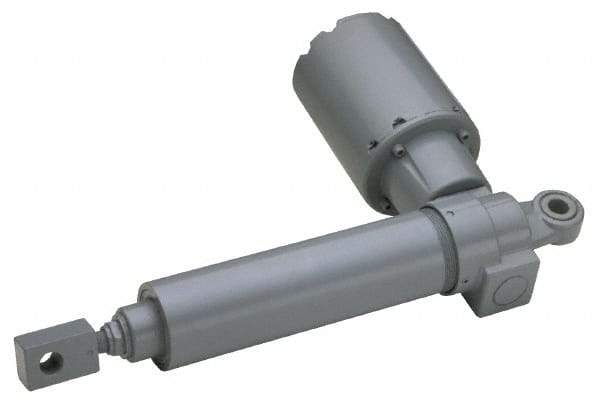 Duff-Norton - 18" Stroke Len, 25% Duty Cycle, 115 Volt, Linear Electromechanical Actuator with Slip Clutch - AC Input, 0.58" per Second, 500 Lb Capacity - Industrial Tool & Supply