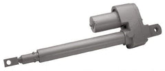 Duff-Norton - 6" Stroke Len, 25% Duty Cycle, 12 Volt, Linear Electromechanical Actuator with Slip Clutch - DC Input, 0.43" per Second, 1,500 Lb Capacity - Industrial Tool & Supply