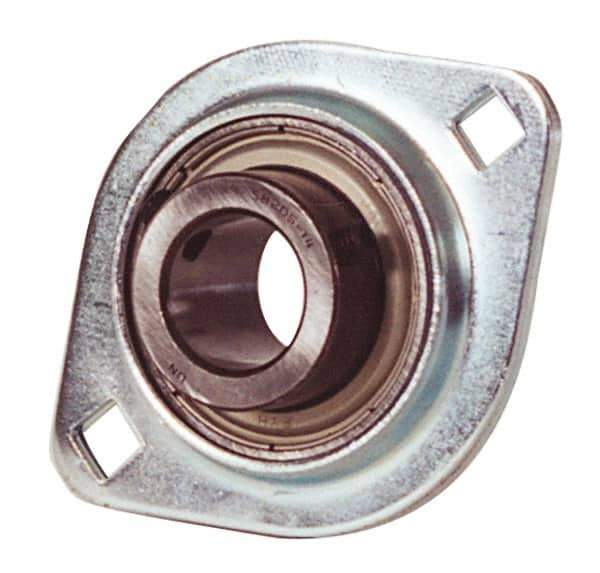 Value Collection - 4-7/16" OAL2-Bolt Flange - 2350 Lb Dyn Cap, Steel - Industrial Tool & Supply