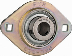 Value Collection - 3-3/16" OAL2-Bolt Flange - 1160 Lb Dyn Cap, Steel - Industrial Tool & Supply