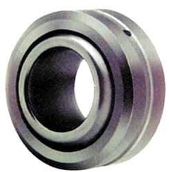 Made in USA - 9/16" Bore Diam, 16,630 Lb Dynamic Capacity, 9/16" Wide, Ball-Joint Spherical Plain Bearing - 1-3/32" OD - Industrial Tool & Supply
