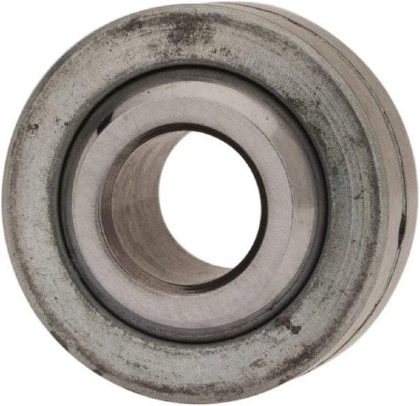 Made in USA - 1/4" Bore Diam, 4,950 Lb Dynamic Capacity, 11/32" Wide, Ball-Joint Spherical Plain Bearing - 21/32" OD - Industrial Tool & Supply
